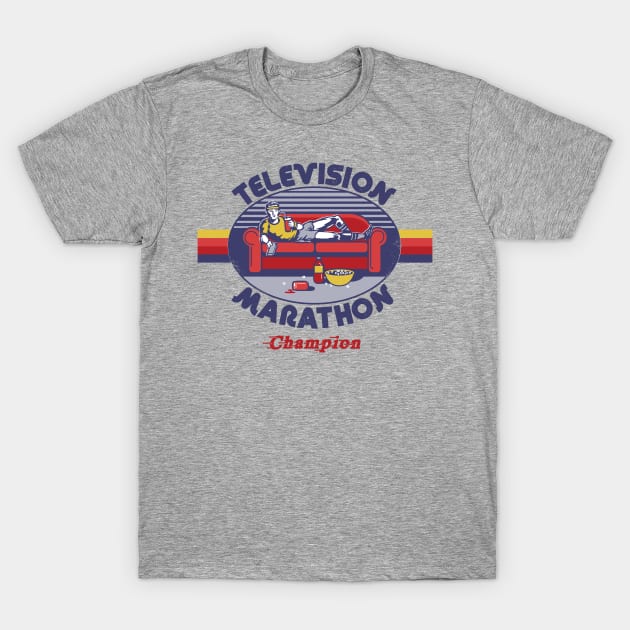 Television Marathon Champion T-Shirt by Steven Rhodes